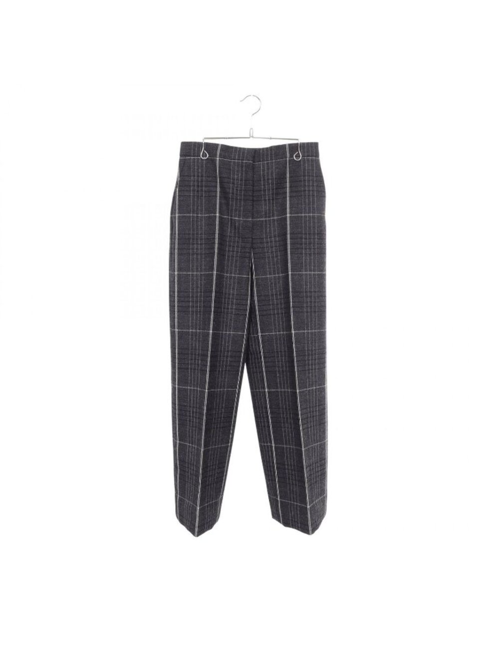 Dior Pants Plaid Dark Gray Wool